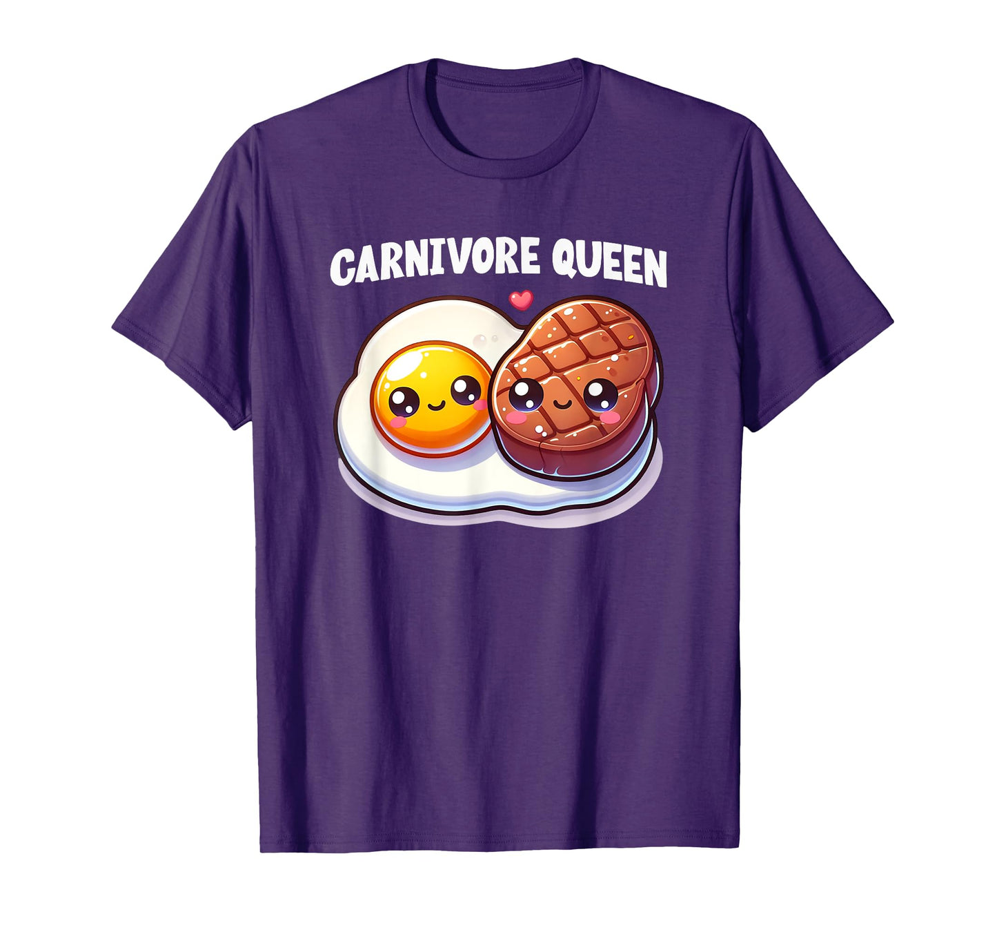 Carnivore Queen Steak Eggs Meat Eater Keto Diet Gym Workout T-Shirt