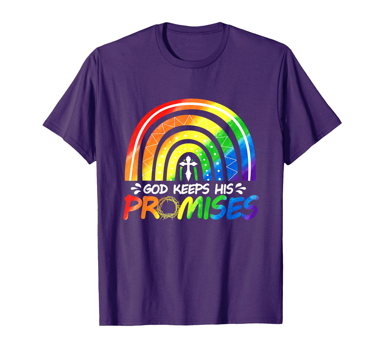 God Keeps His Promise Rainbow Christian Bible Noah T-Shirt