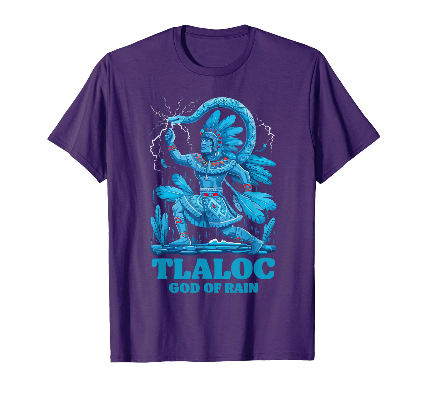 Aztec God Aztec Culture Mayan Indigenous Tlaloc Statue T-Shirt