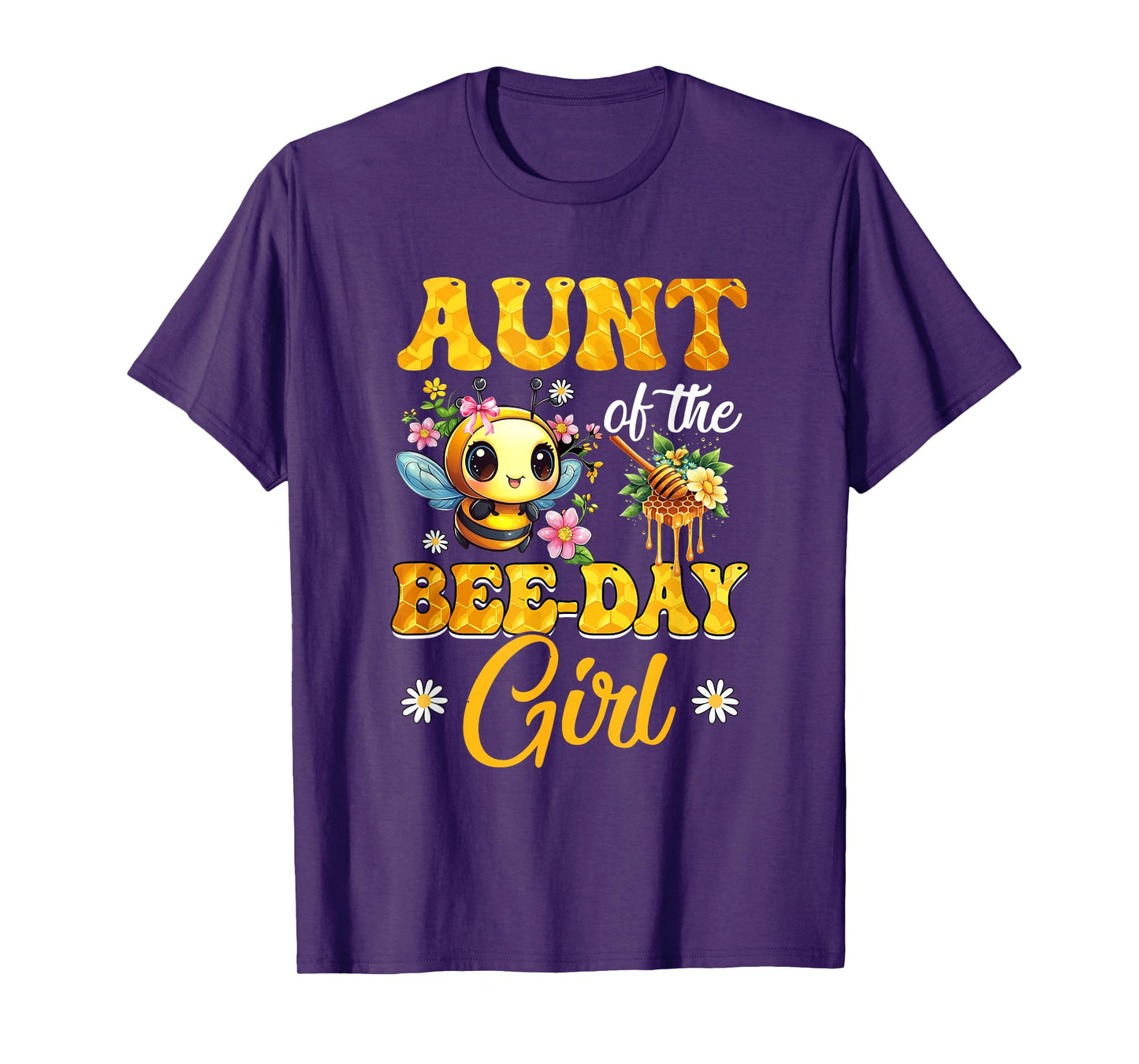 Aunt Of The Birthday Girl Bee Family Birthday Party T-Shirt