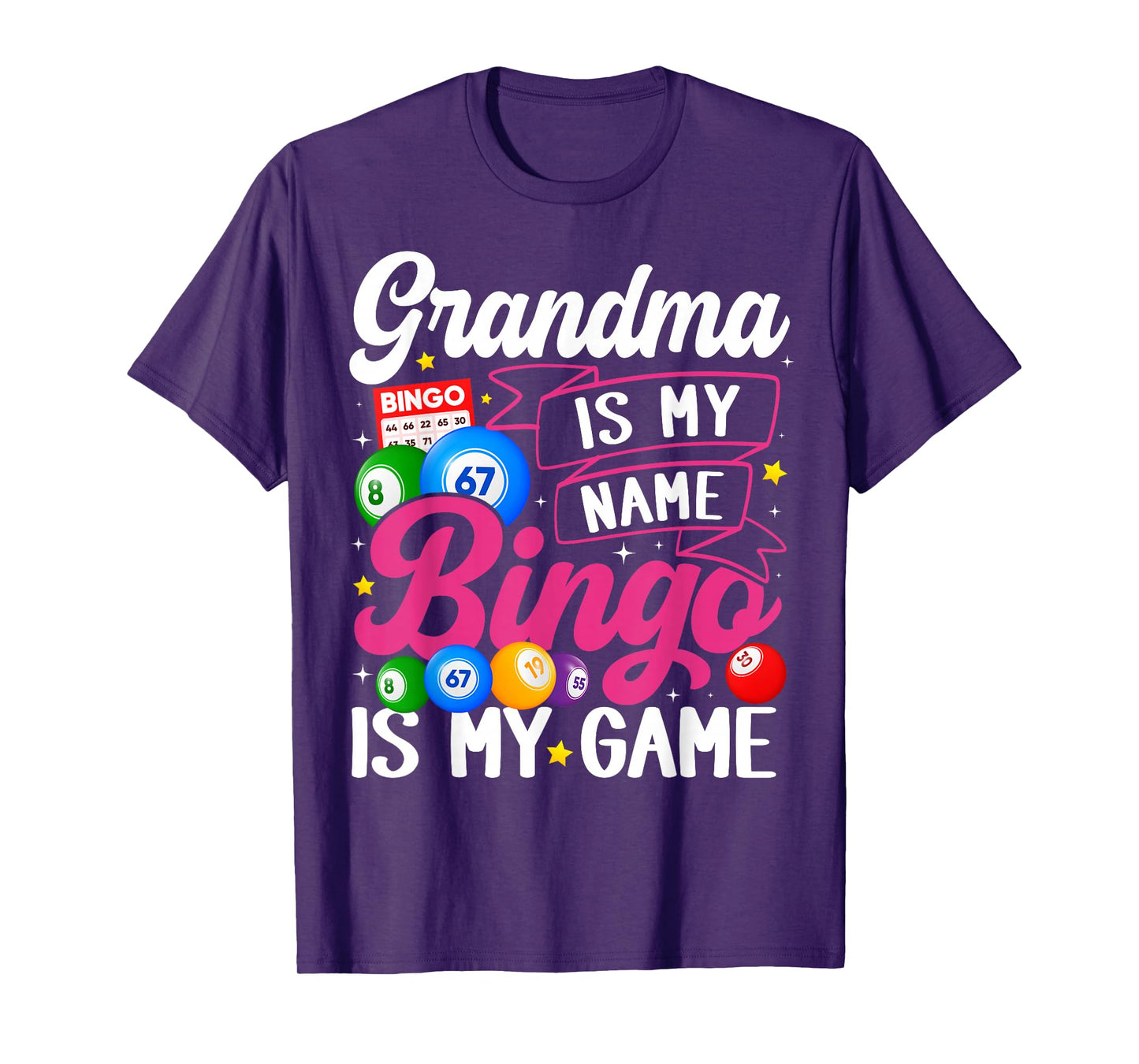 Grandma Bingo Player Funny Bingo Quote Design T-Shirt