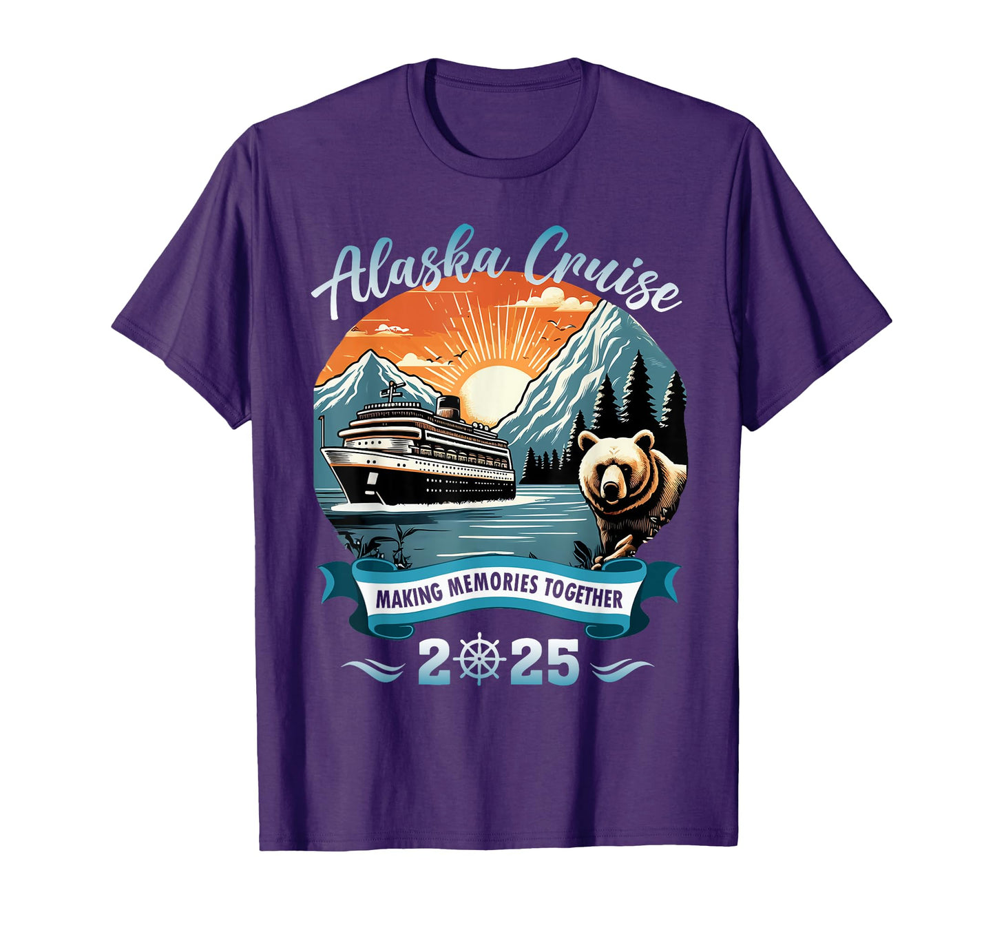 Matching Family Friends And Group Alaskan Alaska Cruise 2025 T-Shirt