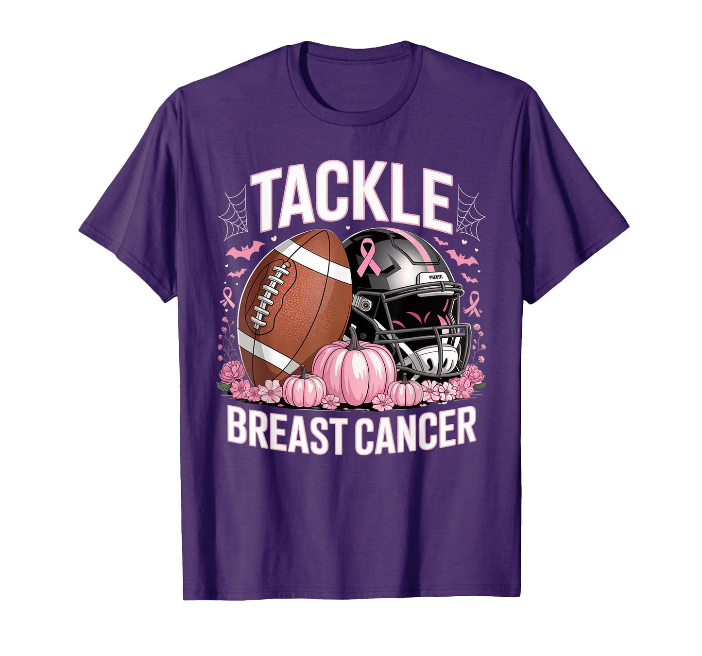 Tackle Breast Cancer Football Breast Cancer Awareness Month T-Shirt