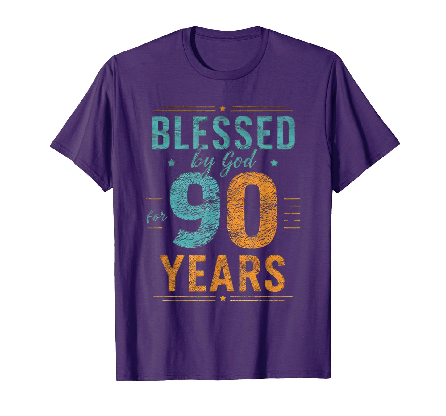 blessed by god for 90 Years - 90th Birthday 90 Years Old T-Shirt