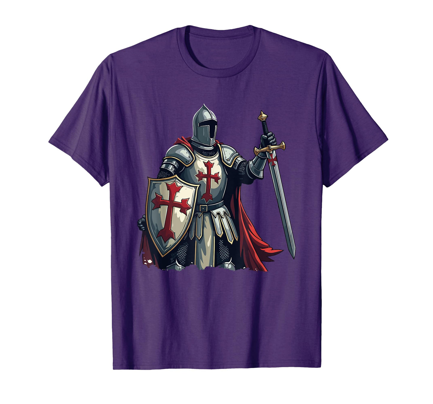 Templar Knight, Warrior & Crusader T-Shirt