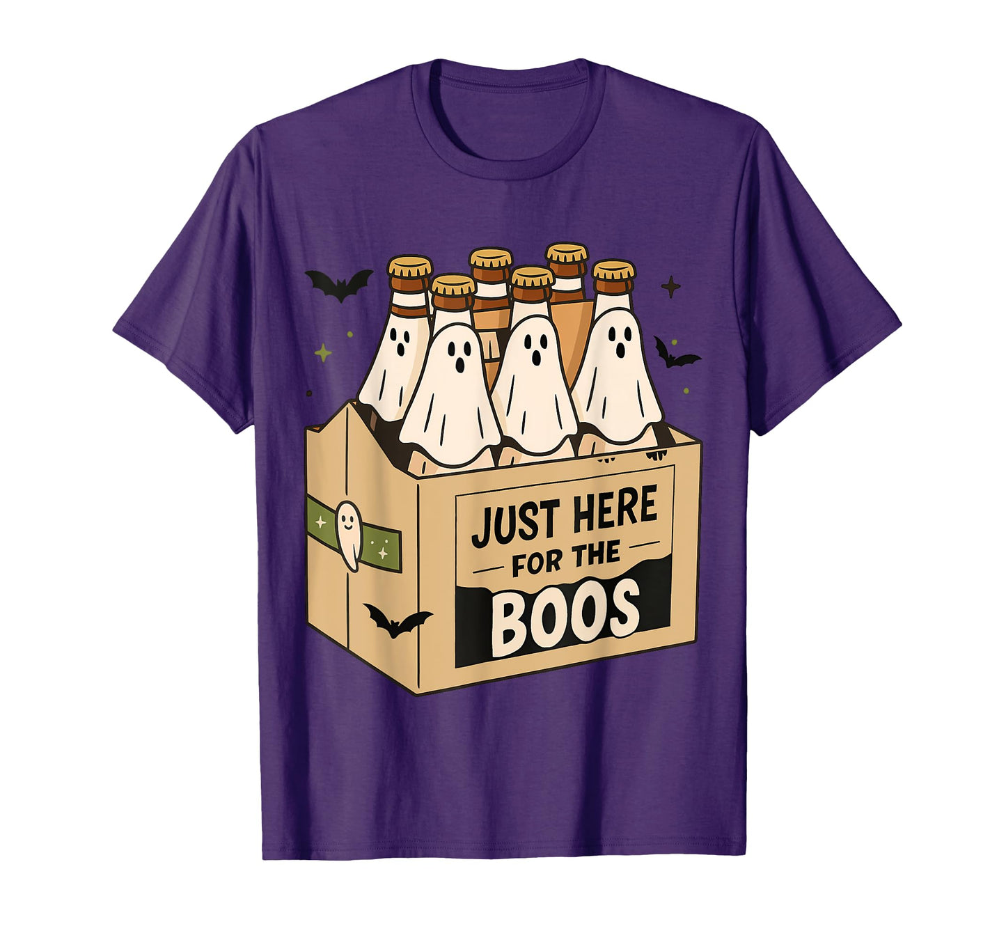 Halloween Ghost Drink I'm Just Here for The Boos Costume T-Shirt