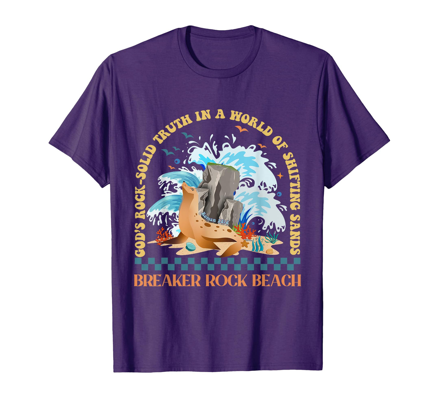 God's Rock-Solid Breaker Rock Beach VBS 2024 Christian T-Shirt for Men Women Girls Kids