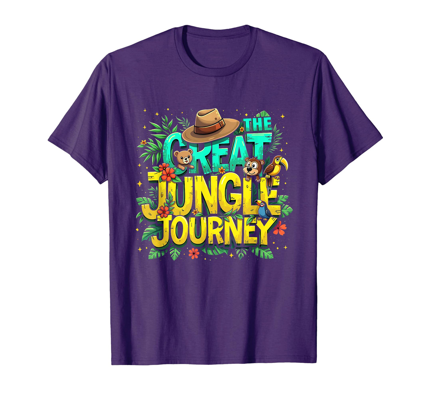 Retro The Great Jungle Journey Adventure Theme VBS Costume T-Shirt