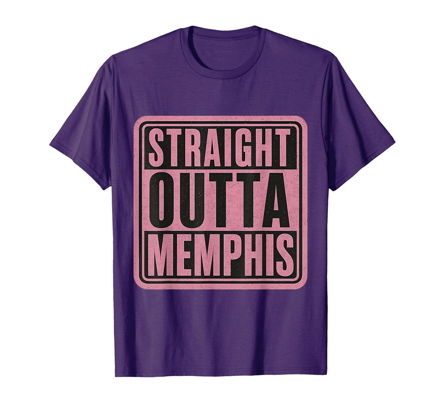 Straight Outta Memphis Womens Girls Retro Vintage Quote T-Shirt
