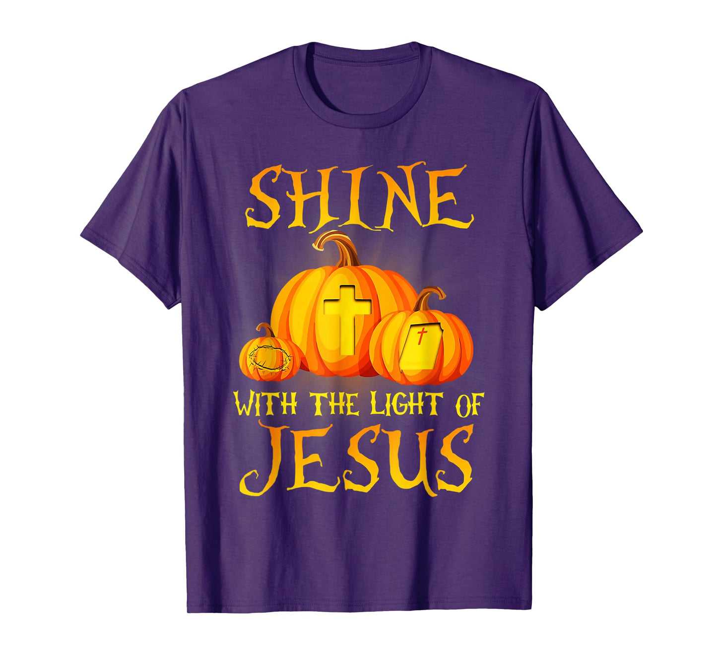 Jack O Lantern Jesus Pumpkin Shine With The Light Of Jesus T-Shirt