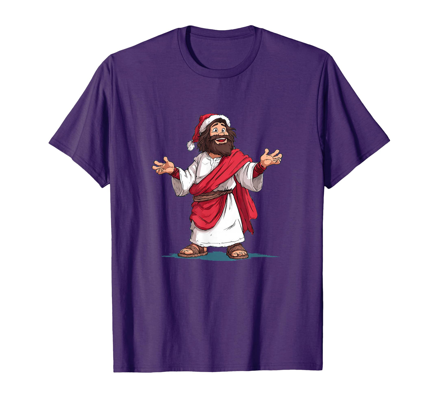 Amazing Jesus Christ Graphic in Christmas Look T-Shirt