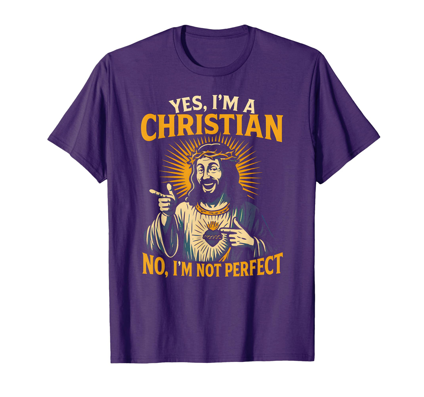 Christian Humor Not Perfect Cool Mens Religious Faith T-Shirt