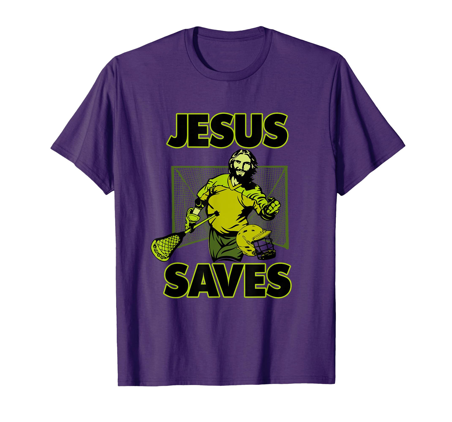 Jesus The Lacrosse Goalie Saves T Shirt For Christian Coach
