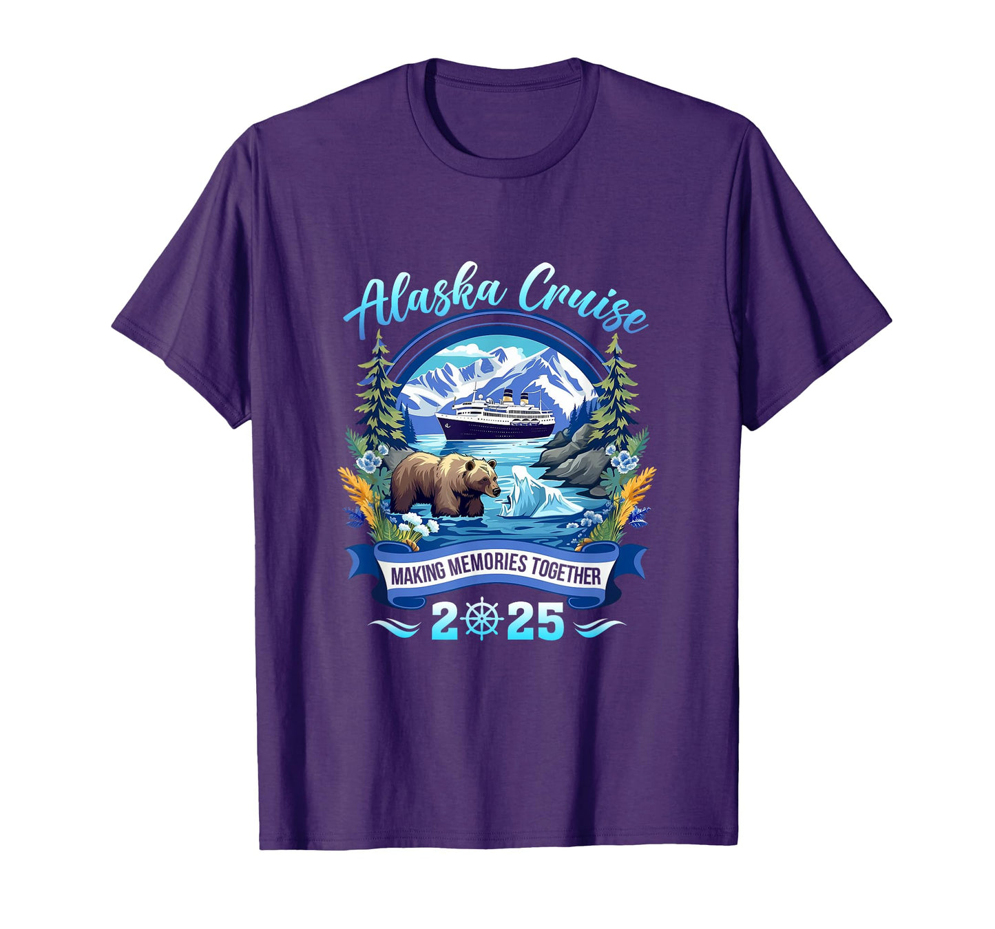 Matching Family Friends And Group Alaskan Alaska Cruise 2025 T-Shirt