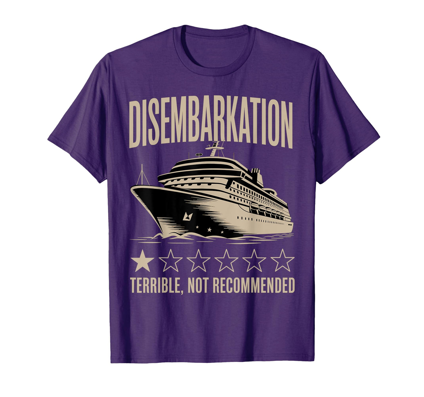 Disembarkation Cruise Humor Graphic T-Shirt