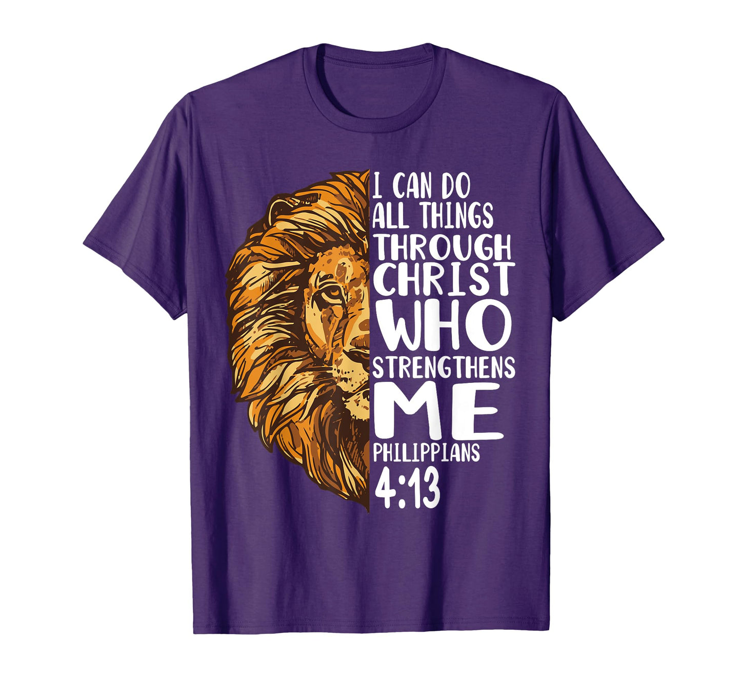lion shirts with bible verses Philippians T-Shirt