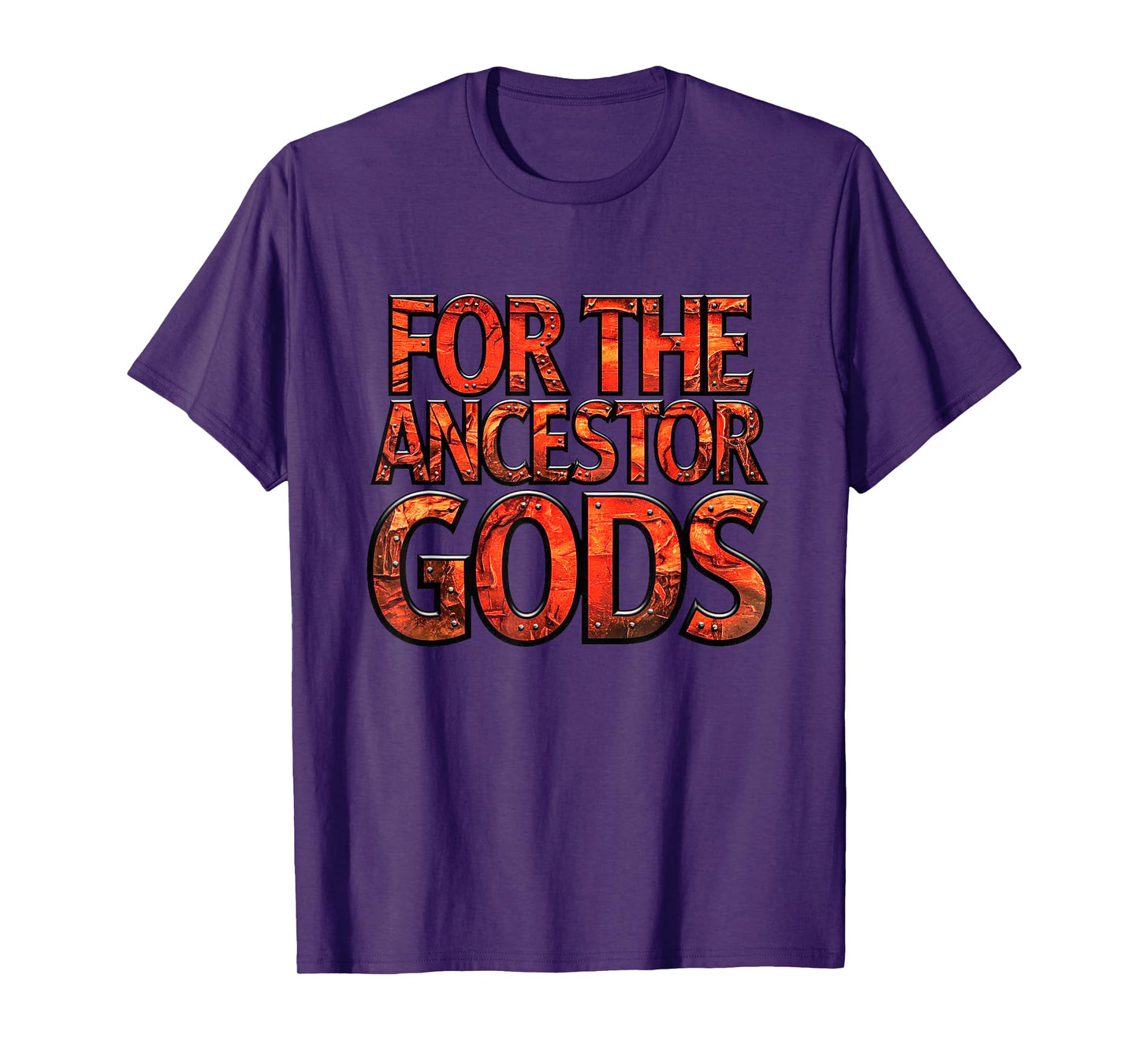 For The Ancestor Gods. Medieval Fantasy Dwarf Game Design T-Shirt