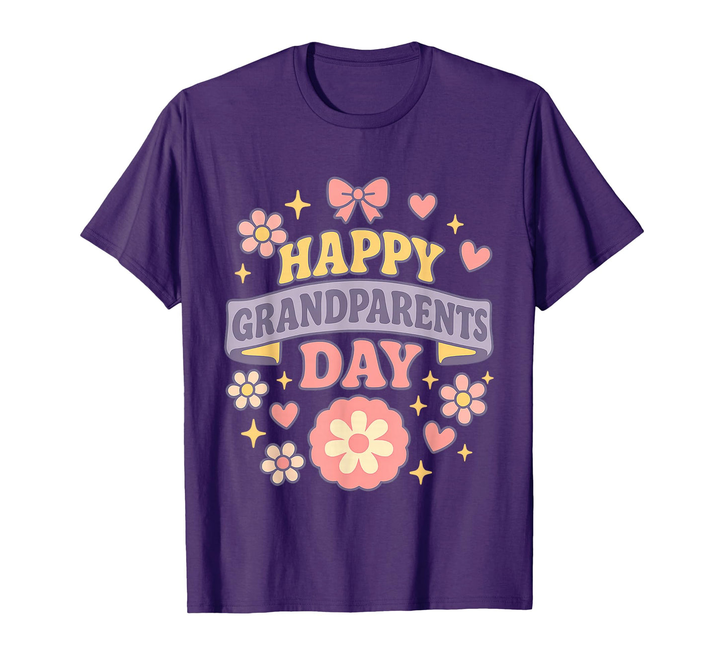 Happy Grandparents Day Funny Family Quote Grandma Grandpa T-Shirt
