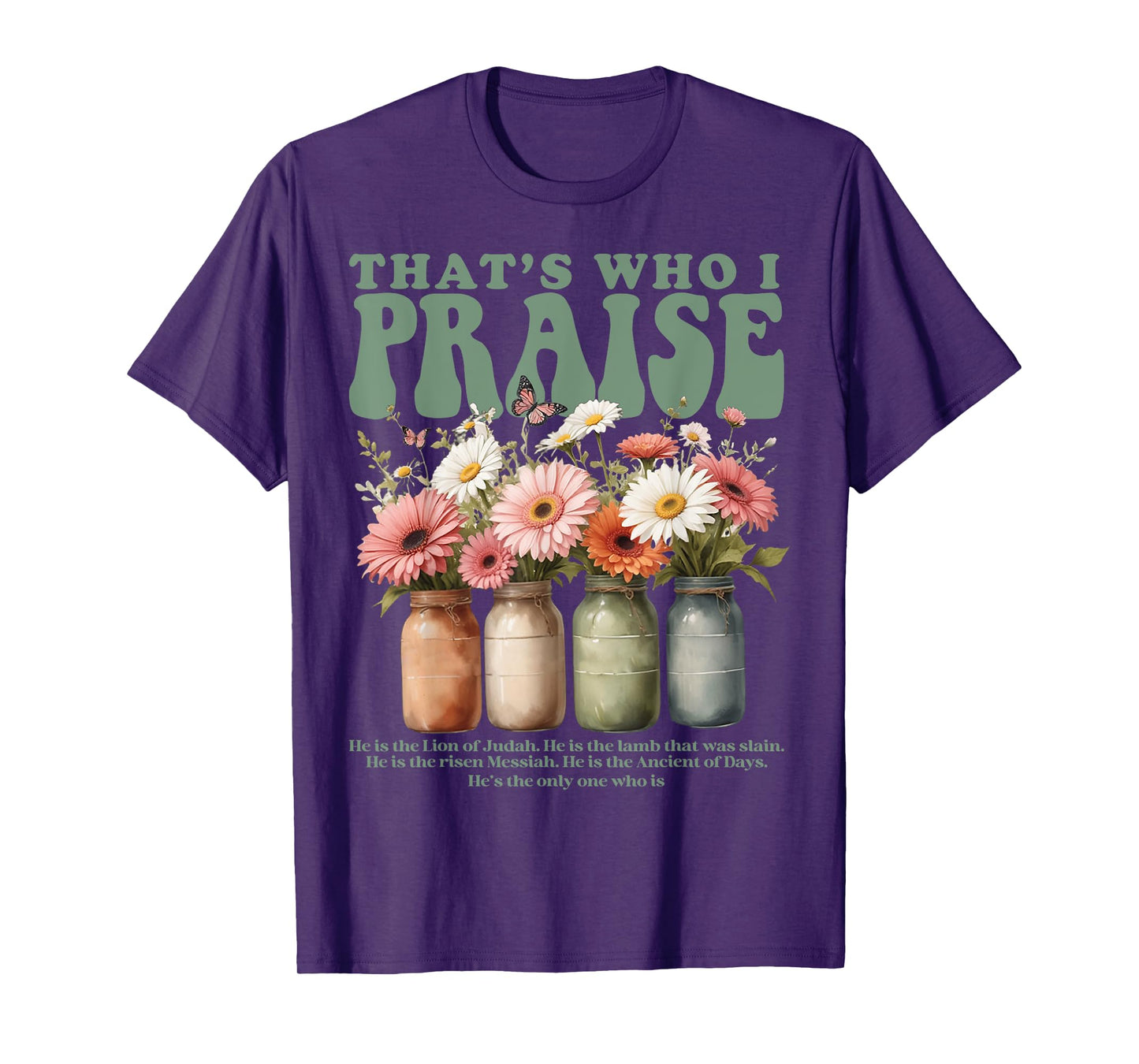 Brandon That's Who I Praise Jesus Christian Lake Merch T-Shirt