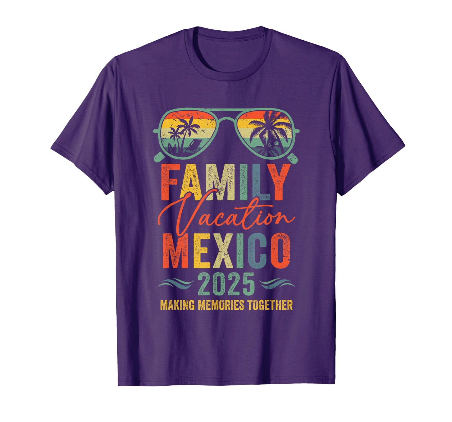 Mexico Vacation 2025 Matching Family Group Summer T-Shirt