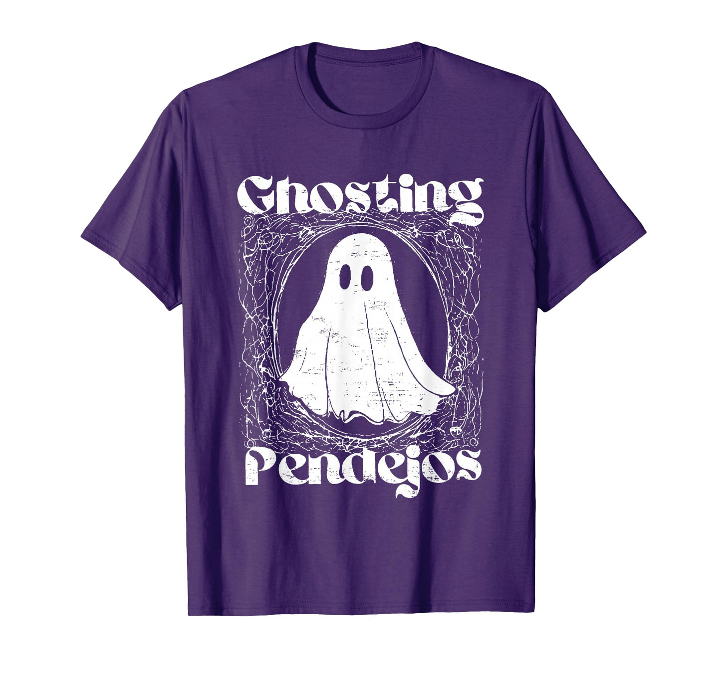 Vintage Retro Ghosting Pendejos Funny Ghost Halloween T-Shirt