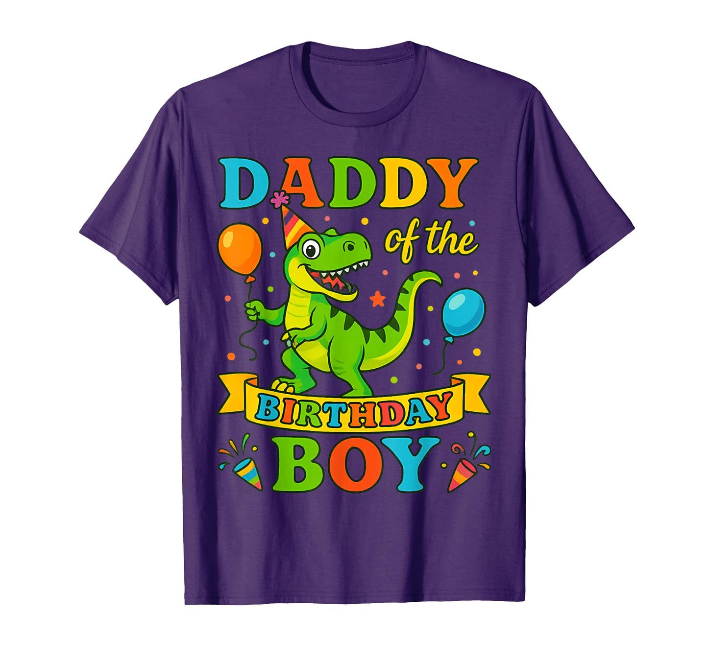 Daddy of The Birthday Boy T-Rex Dinosaur Birthday Party T-Shirt