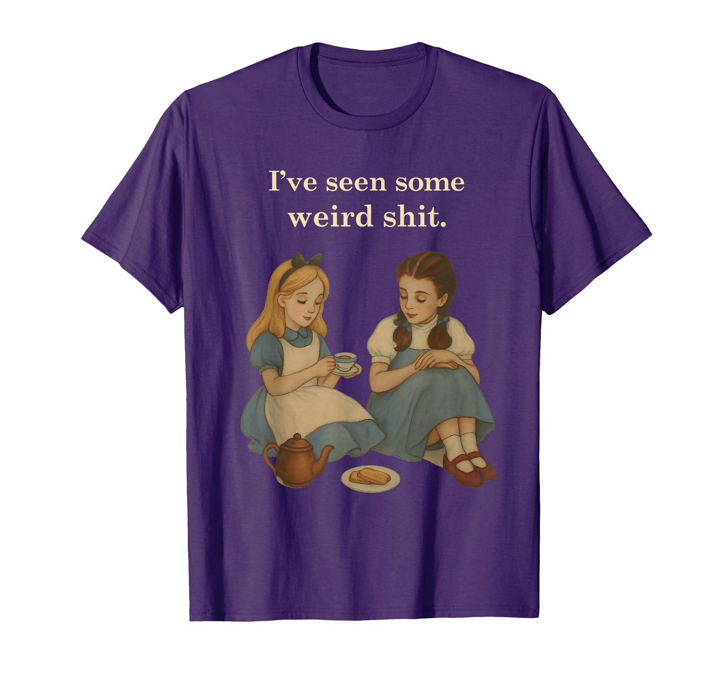 I've Seen Some Weird Shit Vintage Retro Two Girls Funny T-Shirt