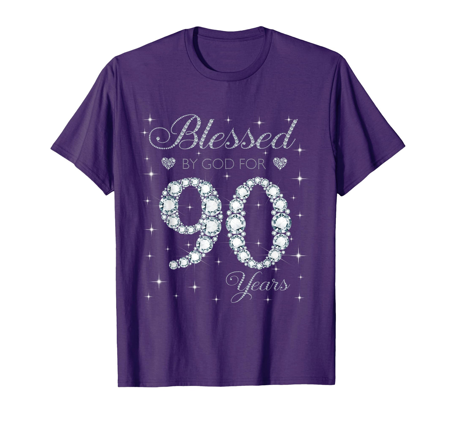 Blessed by God For 90 Years Old 90th Birthday Gift For Women T-Shirt