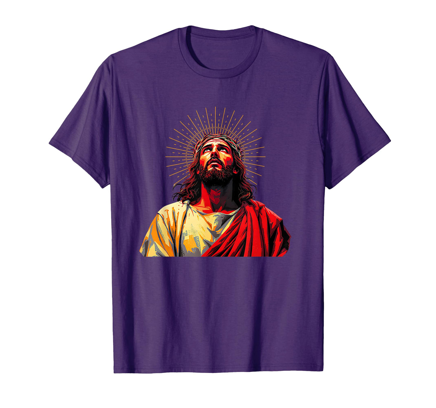 Vintage Face of God Guides Jesus Christ Image Celestial T-Shirt