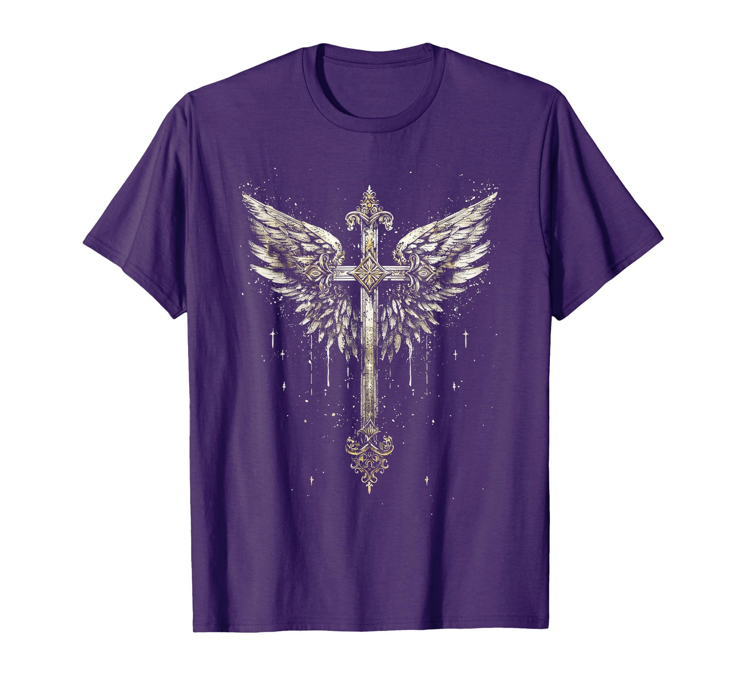 Jesus Cross Christian Angelic Wings Angel wings T-Shirt
