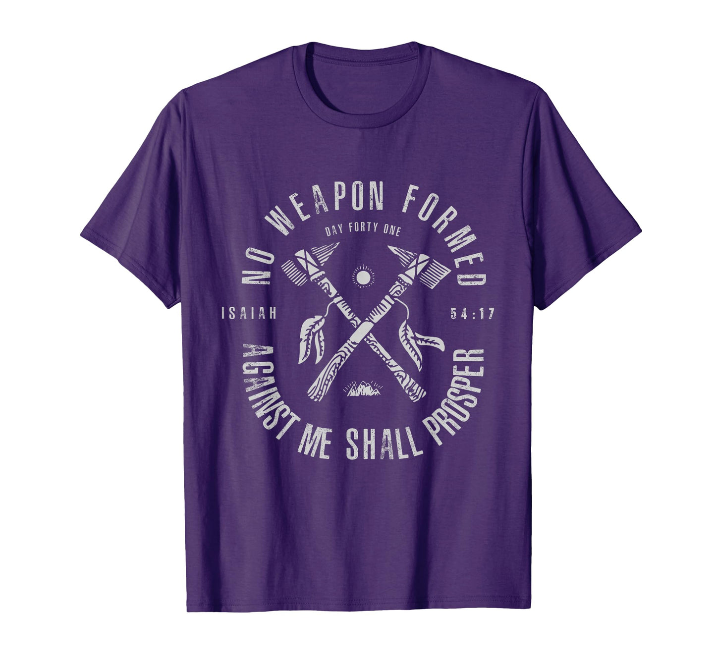 No Weapon Formed Against Me Shall Prosper Christian T-Shirt