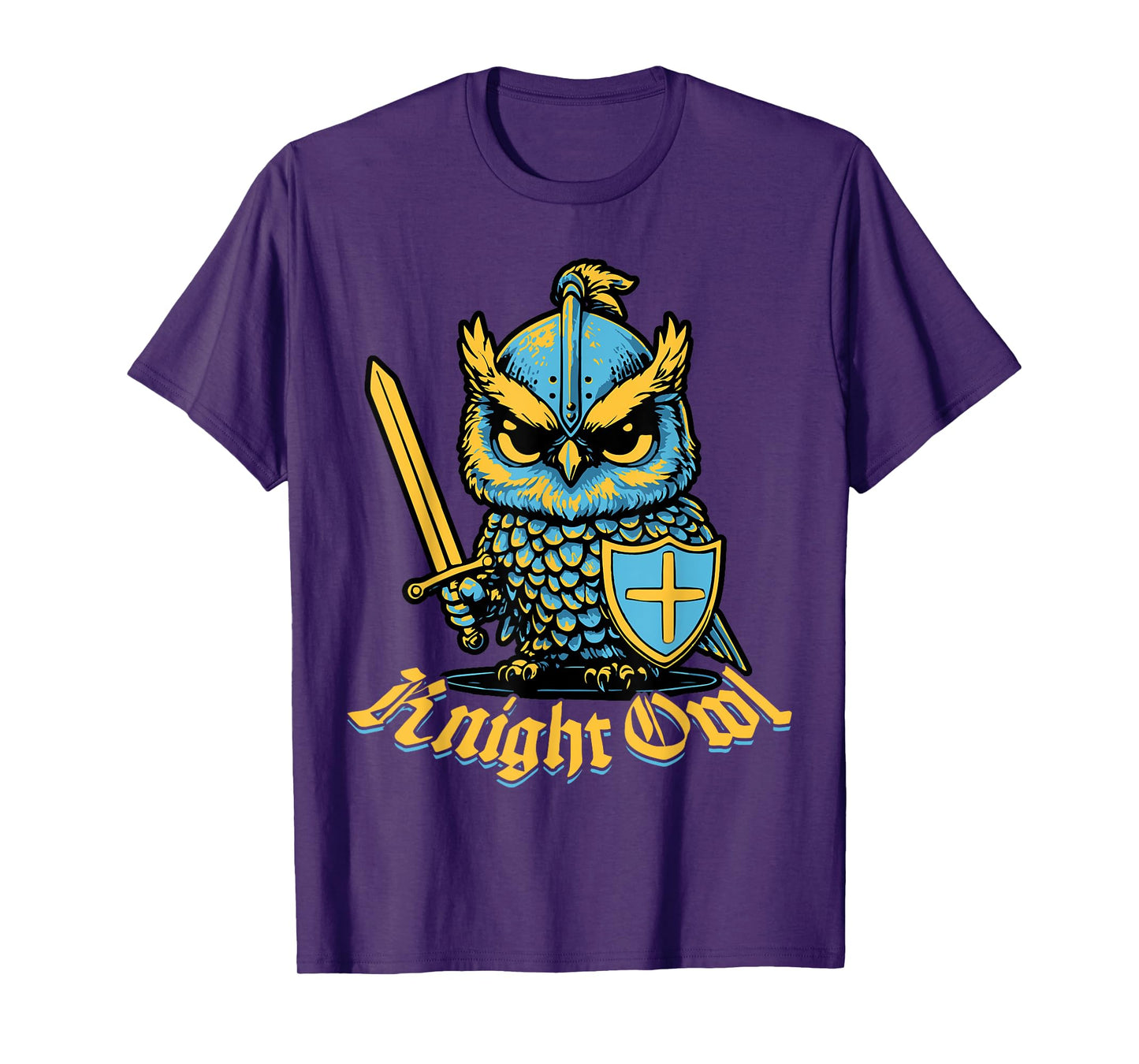 Knight Owl Funny Medieval Ren Faire Jousting Renaissance T-Shirt