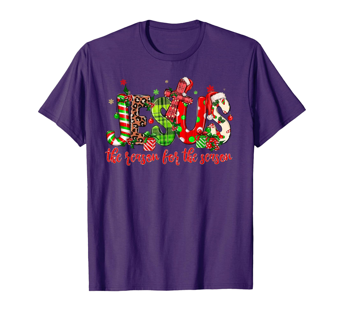 Jesus The Reason For The Season Christmas Christian Xmas T-Shirt