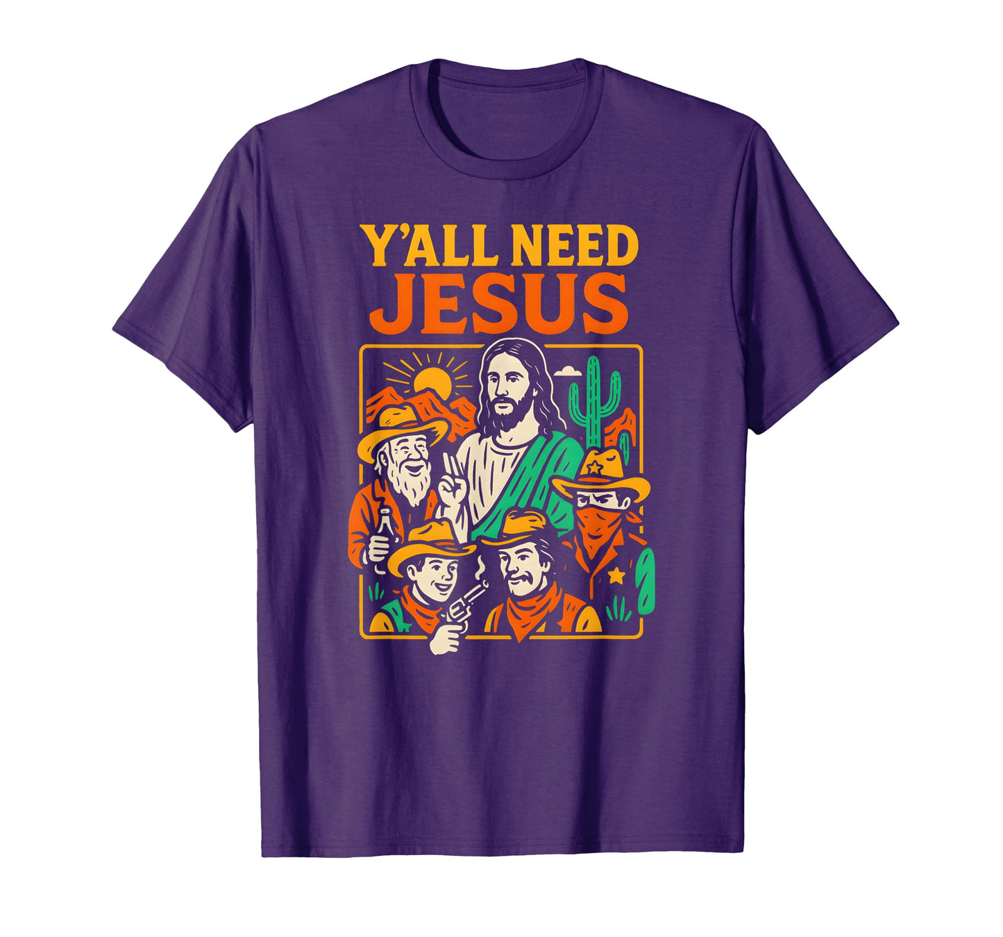 Christian Parody Yall Need Jesus Fun Womens Christian Faith T-Shirt