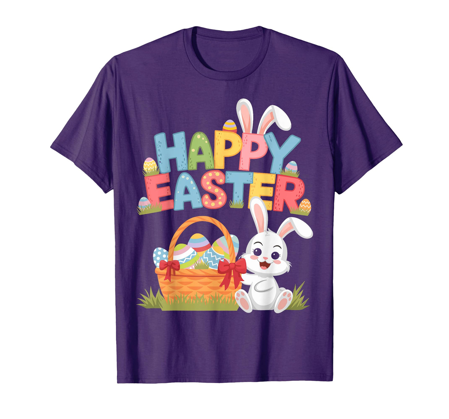 Happy easter with bunny for egg hunting T-Shirt