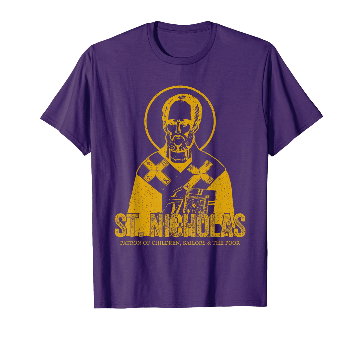 Catholicism Gold St. Nicholas Catholic Christian Saint T-Shirt