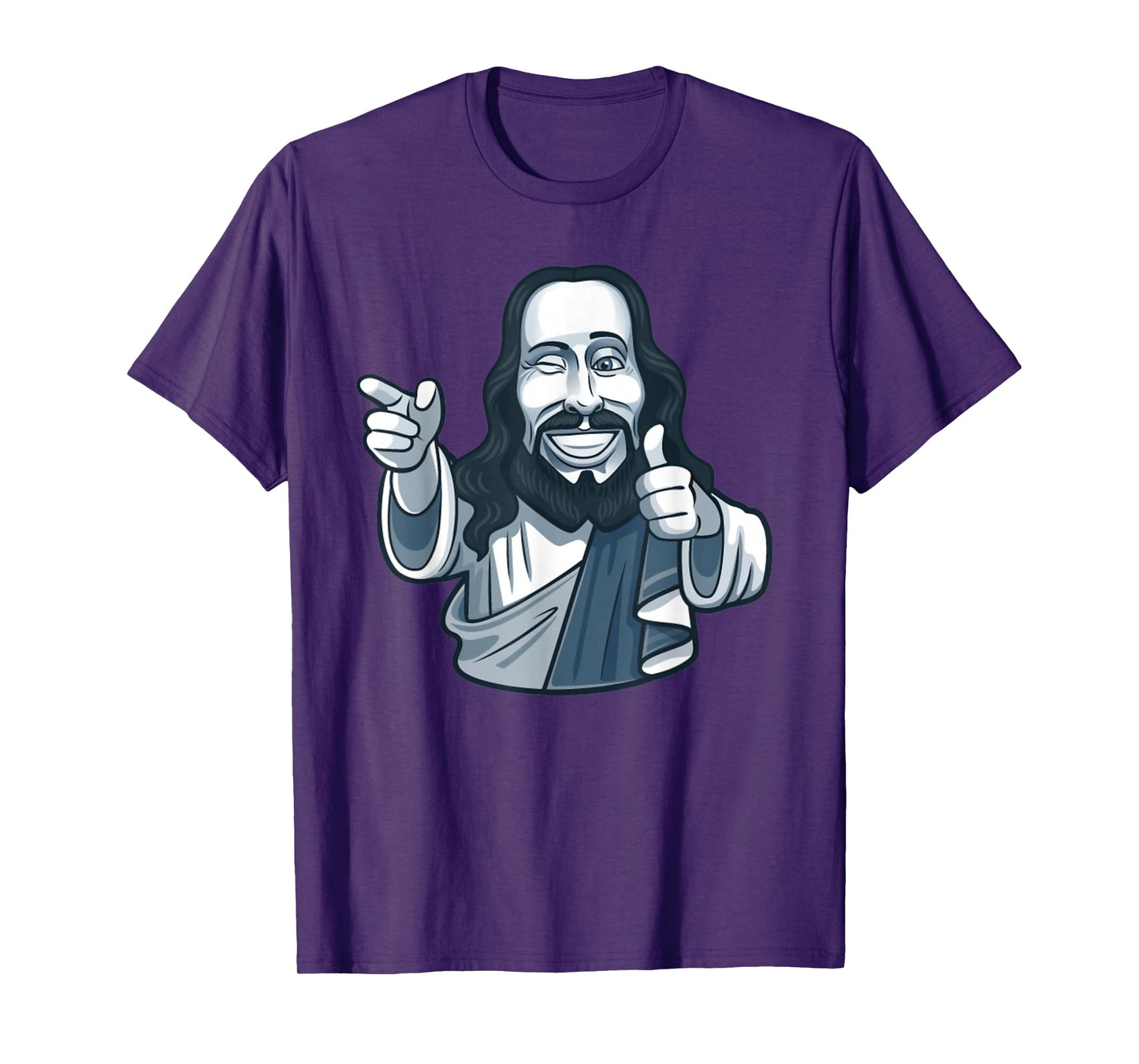 Smiling Jesus Thumbs Up Funny Christian T-Shirt T-Shirt