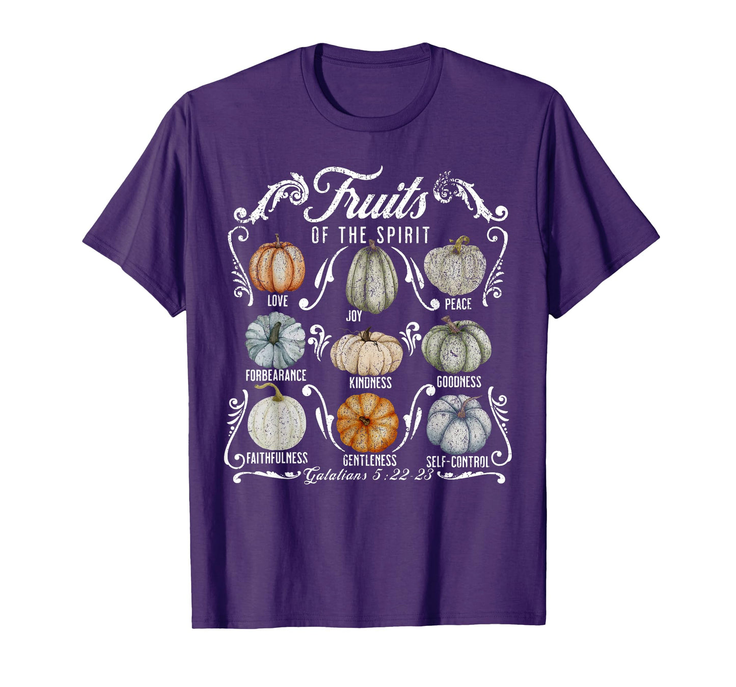 The Fruit Of The Spirit Pumpkin Autumn Fall Jesus Christian T-Shirt