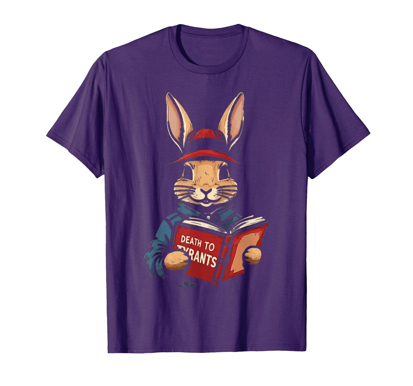 Retro Rabbit Death To Tyrants Vintage 90s, funny quote T-Shirt