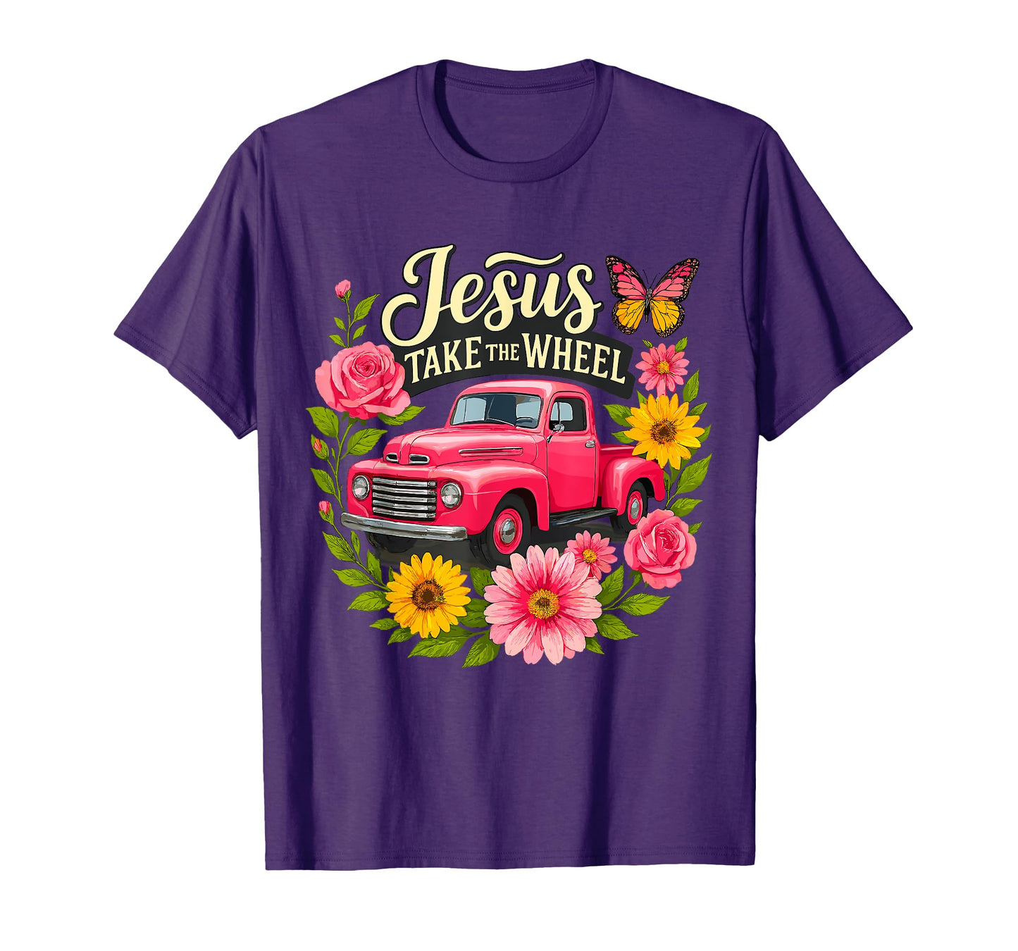 Jesus Take the Wheel Truck Christian T-Shirt