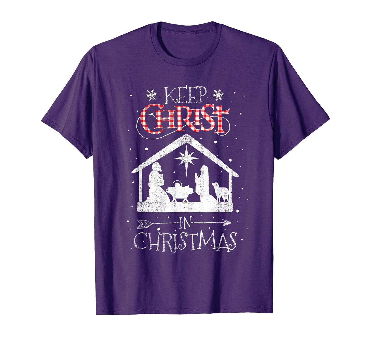 BORN Keep Christ In Christmas Nativity Jesus Christian Kids Unisex Black Cotton Polyester T-Shirt