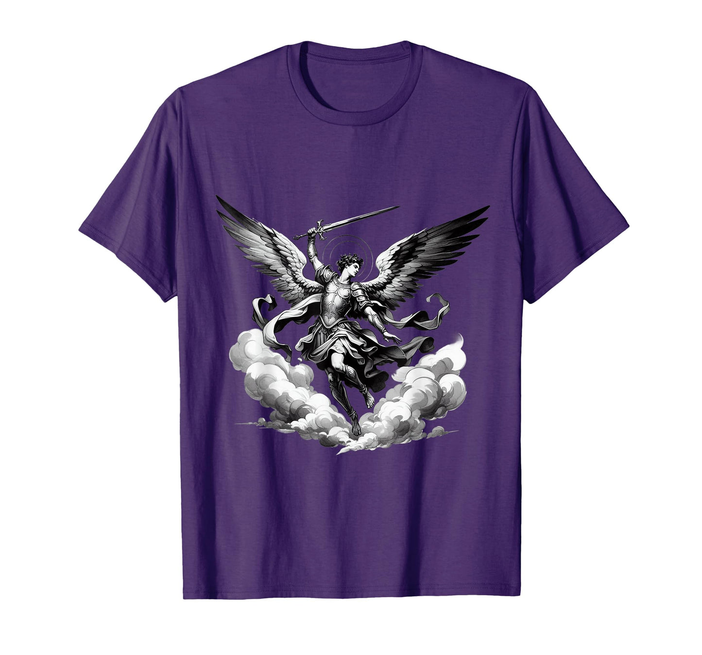 Saint Michael Archangel Catholic Angel Defend Us Christian T-Shirt
