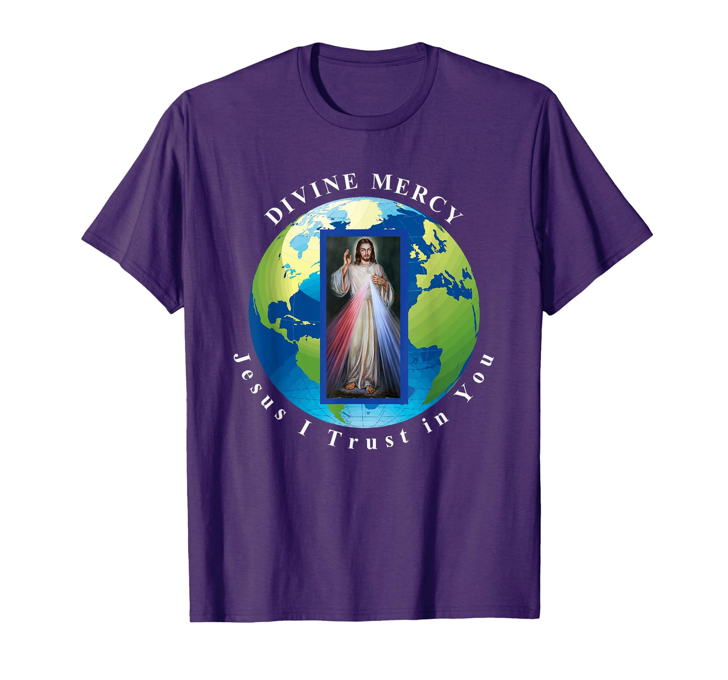 Divine Mercy World Jesus I Trust in You T-Shirt T-Shirt
