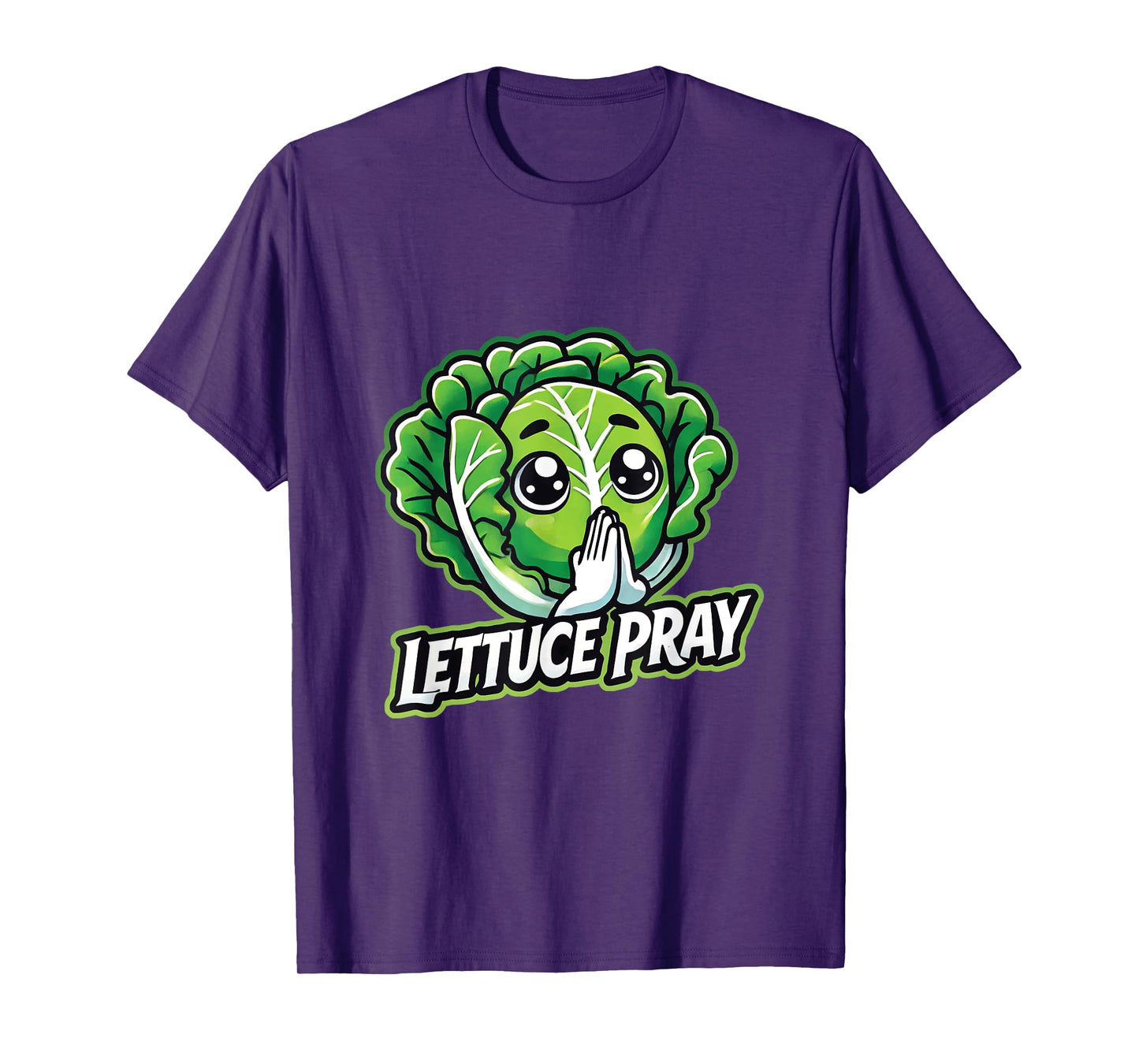 Lettuce Pray Funny Christian Faith Pun T-Shirt