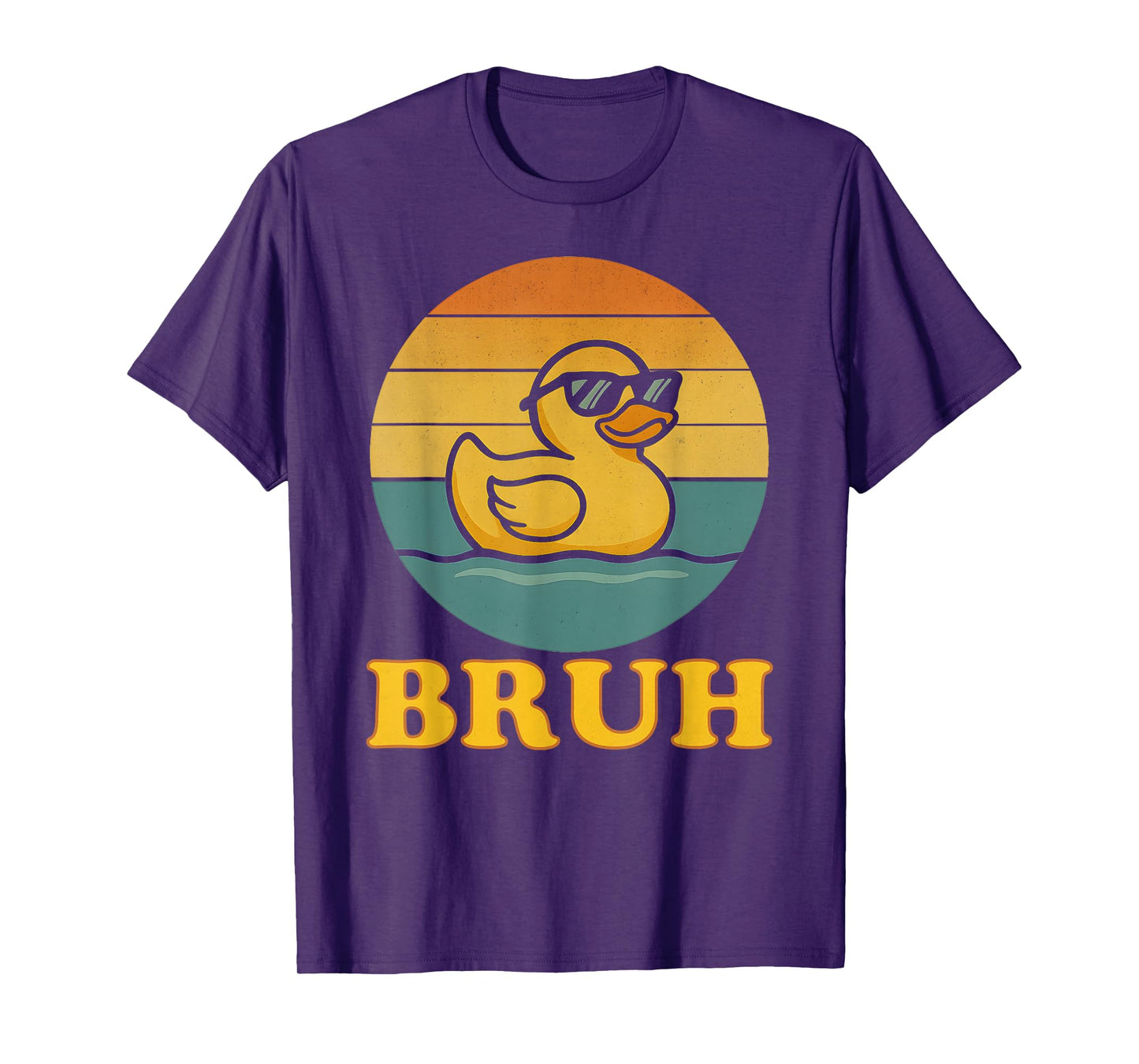Bruh Rubber Duck Retro Rubber Ducky Funny Saying Kids Boys T-Shirt
