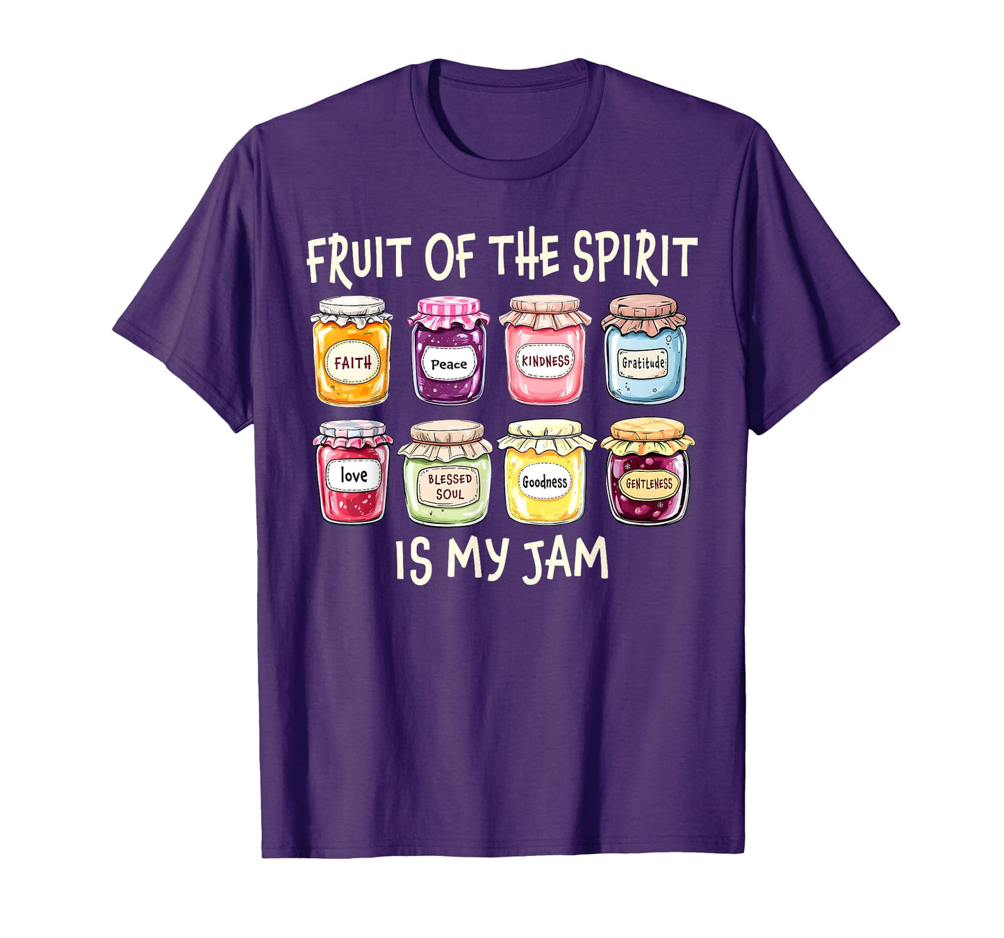 Vintage Fruit Of The Spirit Is My Jam Christian Bible Verse T-Shirt