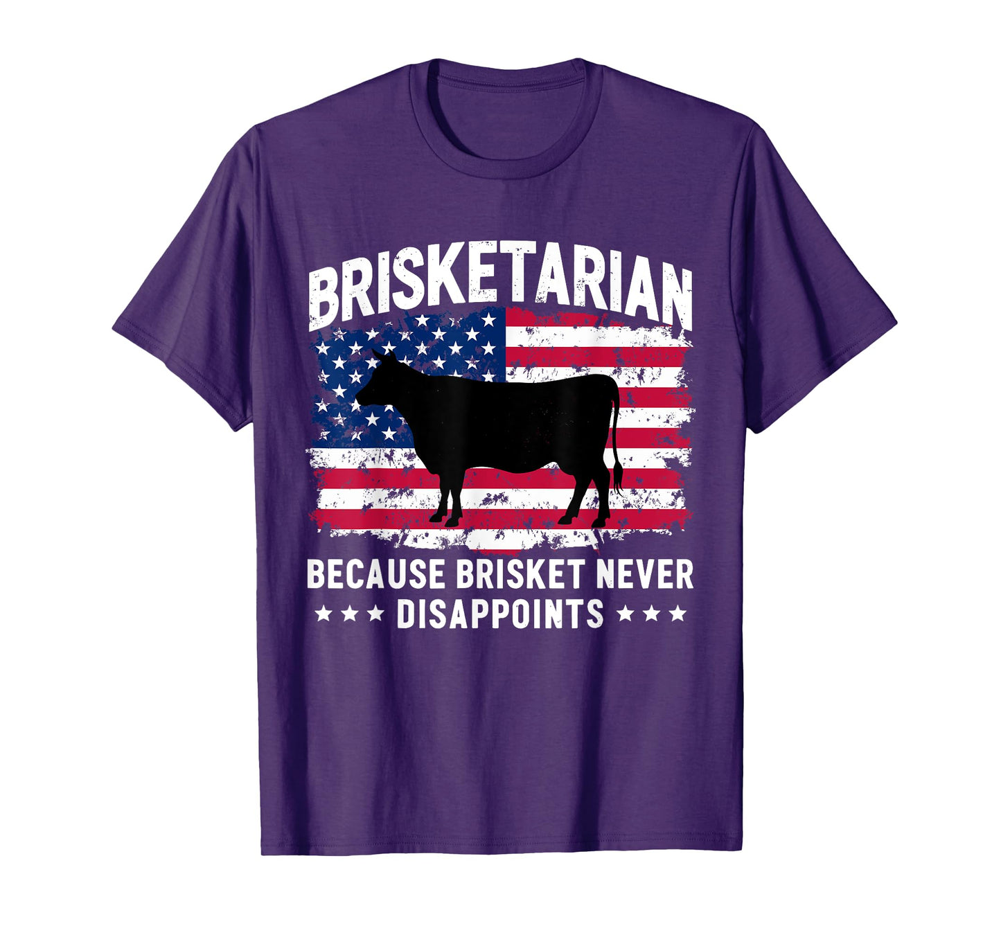 Brisketarian Because Brisket Never Disappoints Funny BBQ T-Shirt