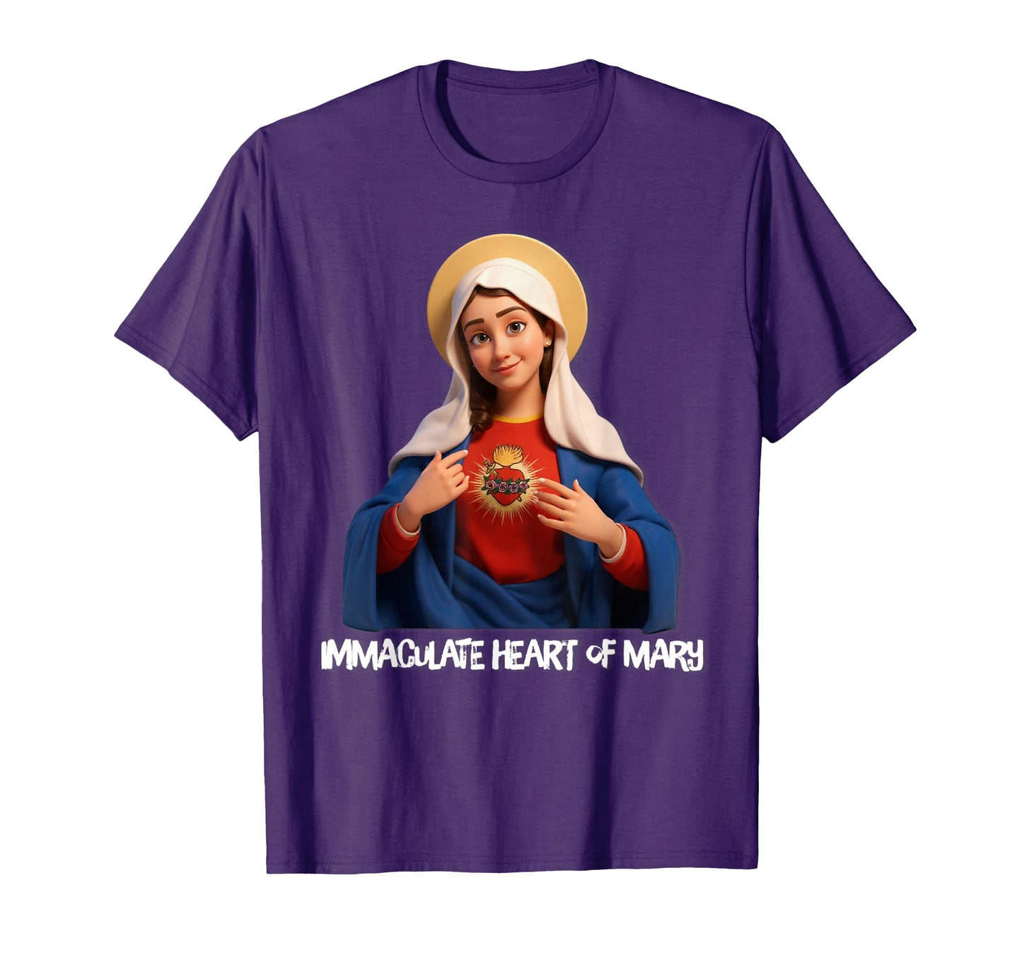 Immaculate Heart of Mary Marian Catholic T-Shirt