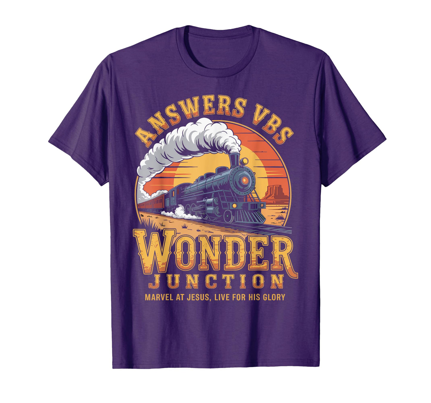 Answers VBS 2025 Wonder Junction Christian Train Glory T-Shirt