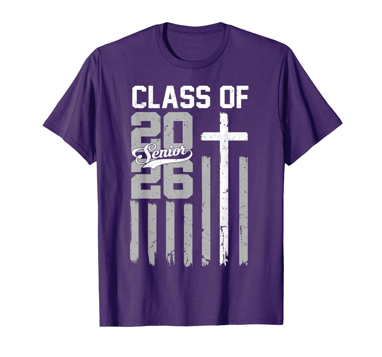 Senior Class of 2026 Christian American Flag 2026 Graduation T-Shirt